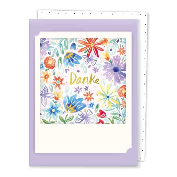 danke blumenmuster