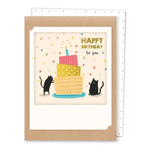 happy birthday to you cat cake