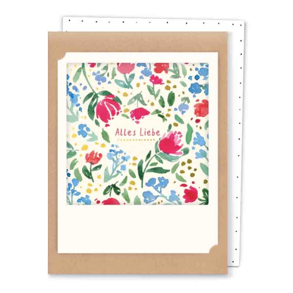 alles liebe blumenherz